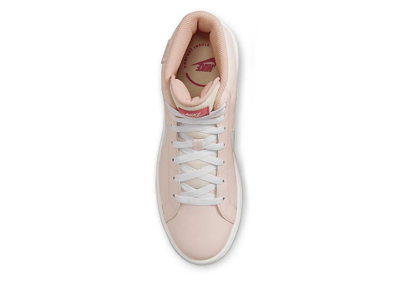 Nike Womens Court Royale 2 Mid Sneaker - Pale Pink 5 Nike Womens Court Royale 2 Mid Sneaker - Pale Pink - Image 5