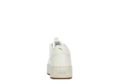 Puma Womens Karmen Rebelle Platform Sneaker - Off White -Women Shoes Store US 01 401672 04