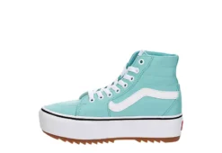 Vans Womens Filmore High Top Tapered Platform Sneaker - Aqua -Women Shoes Store US 01 401766 03