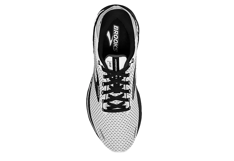 Brooks Womens Adrenaline Running Shoe - White 4 Brooks Womens Adrenaline Running Shoe - White - Image 4