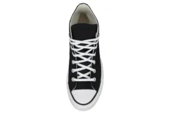 Converse Womens Chuck Taylor All Star High Top Platform Sneaker - Black -Women Shoes Store US 01 431054 05