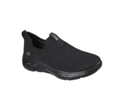 Skechers Womens Arch Fit Slip On Sneaker - Black