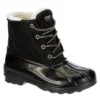 Sperry Girls Port Boot Rain Boot - Black