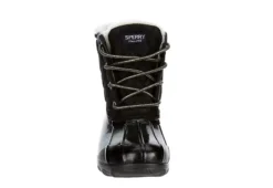Sperry Girls Port Boot Rain Boot - Black -Women Shoes Store US 01 701397 02