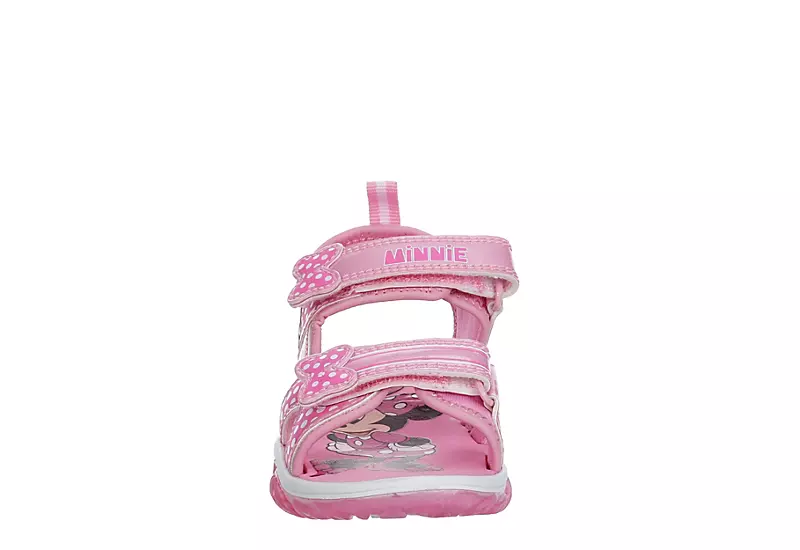 Disney Girls Infant Minnie Mouse Light Up Sandal - Pink 3 Disney Girls Infant Minnie Mouse Light Up Sandal - Pink - Image 3