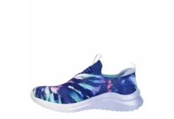 Skechers Girls Ultra Flex 2.0 Iris Color Slip On Sneaker - Navy -Women Shoes Store US 01 702362 03
