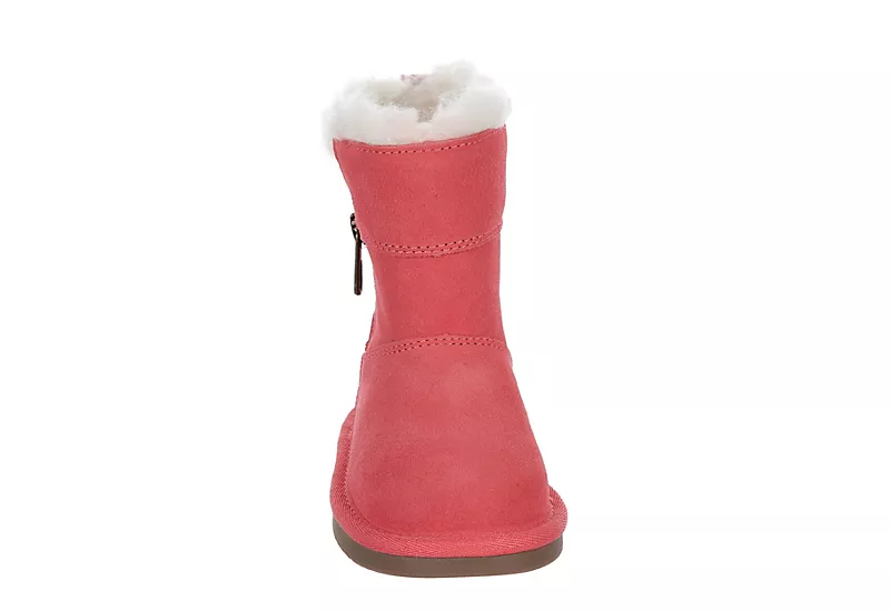 Koolaburra By Ugg Girls Infant Aribel Short Fur Boot - Pink 3 Koolaburra By Ugg Girls Infant Aribel Short Fur Boot - Pink - Image 3