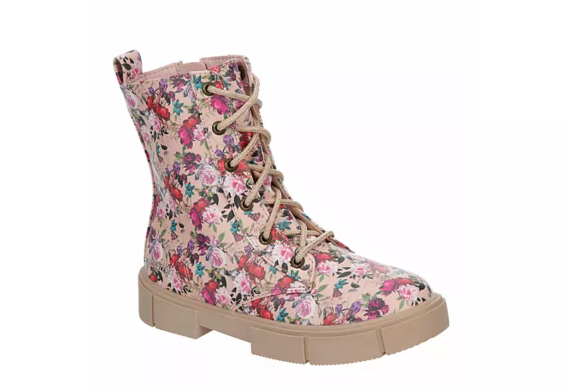 Blowfish Girls Playground-k Lace-up Boot - Floral 1 Blowfish Girls Playground-k Lace-up Boot - Floral
