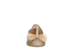 Cupcake Couture Girls Infant Bowtiful Flat - Gold -Women Shoes Store US 01 702536 02