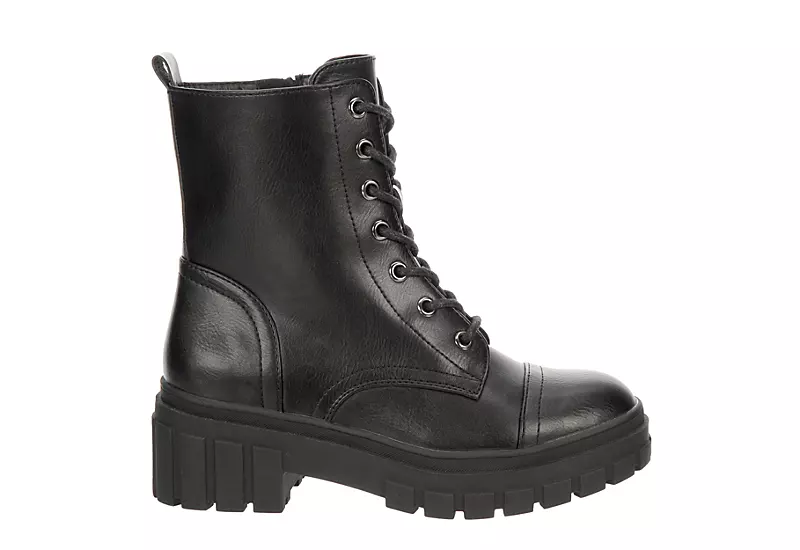 Cupcake Couture Girls Roxanne Combat Boot - Black 2 Cupcake Couture Girls Roxanne Combat Boot - Black - Image 2