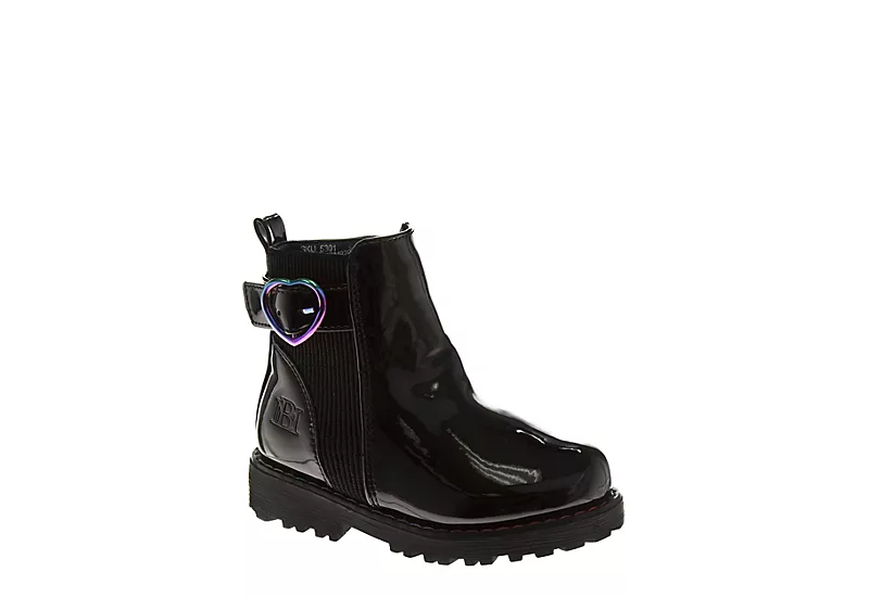 Badgley Mischka Girls Infant Prissy Chelsea Boot - Black 1 Badgley Mischka Girls Infant Prissy Chelsea Boot - Black