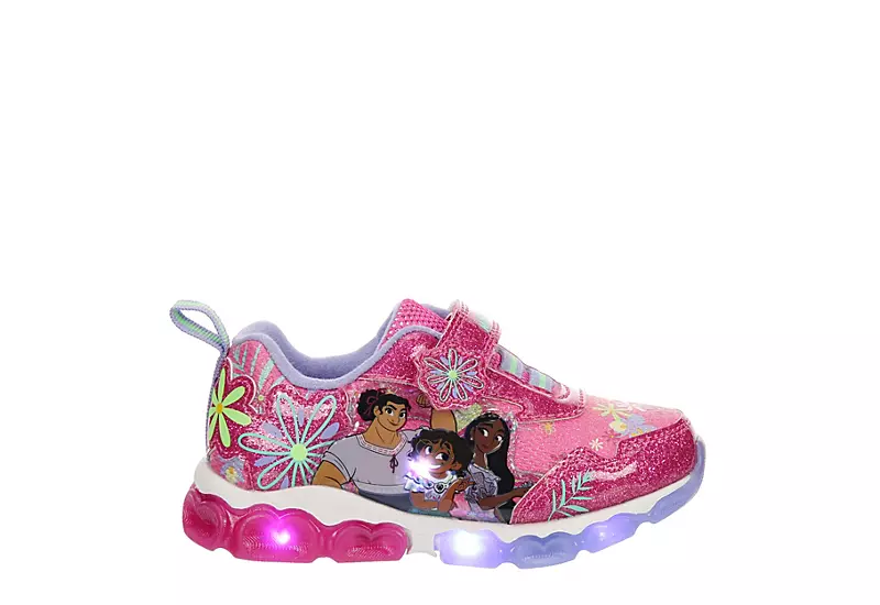 Disney Girls Infant Encanto Light Up Sneaker - Pink 2 Disney Girls Infant Encanto Light Up Sneaker - Pink - Image 2