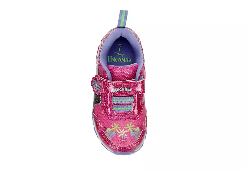 Disney Girls Infant Encanto Light Up Sneaker - Pink 6 Disney Girls Infant Encanto Light Up Sneaker - Pink - Image 6