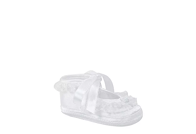 Baby Deer Girls Infant Paislee Dress Flat - White 1 Baby Deer Girls Infant Paislee Dress Flat - White