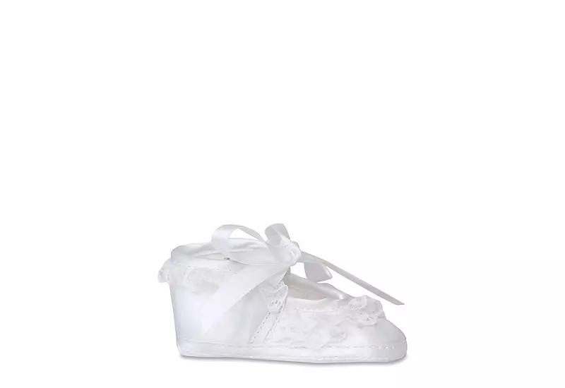 Baby Deer Girls Infant Paislee Dress Flat - White 2 Baby Deer Girls Infant Paislee Dress Flat - White - Image 2