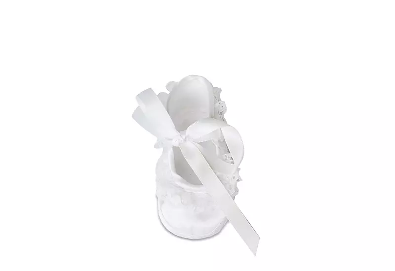 Baby Deer Girls Infant Paislee Dress Flat - White 5 Baby Deer Girls Infant Paislee Dress Flat - White - Image 5