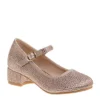 Badgley Mischka Girls Glitterful Dress Shoe - Rose Gold