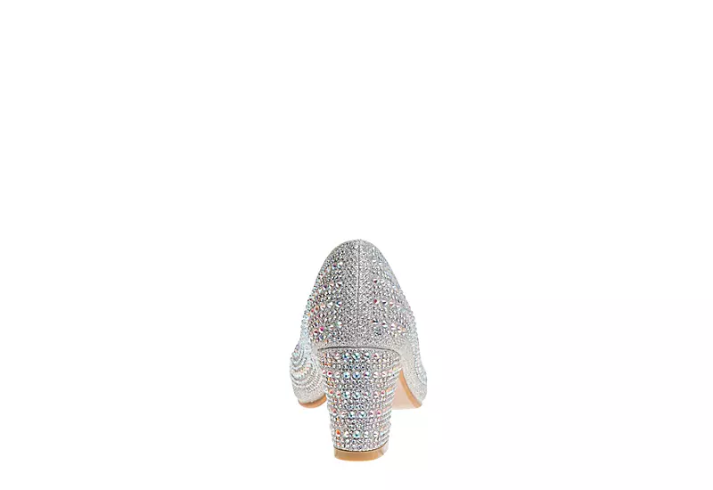 Badgley Mischka Girls Jemtastic Dress Shoe - Silver 5 Badgley Mischka Girls Jemtastic Dress Shoe - Silver - Image 5