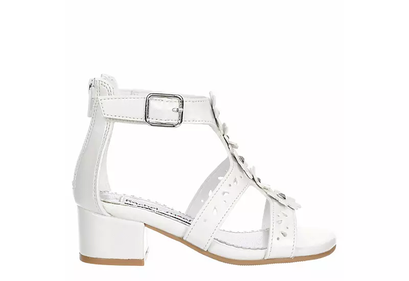 Rachel Shoes Girls Infant Lil Carlee Dress Heel - White 2 Rachel Shoes Girls Infant Lil Carlee Dress Heel - White - Image 2