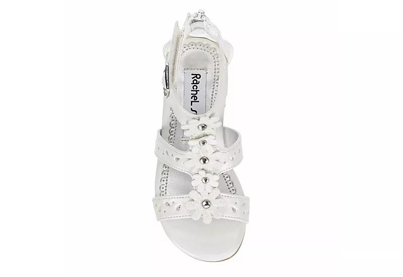 Rachel Shoes Girls Infant Lil Carlee Dress Heel - White 6 Rachel Shoes Girls Infant Lil Carlee Dress Heel - White - Image 6