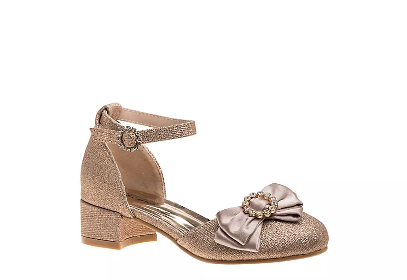 Badgley Mischka Girls O-bm90016mrglg Dress Pump - Rose Gold 1 Badgley Mischka Girls O-bm90016mrglg Dress Pump - Rose Gold