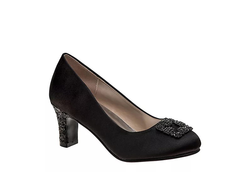 Badgley Mischka Girls O-bm89861nblk Dress Pump - Black 1 Badgley Mischka Girls O-bm89861nblk Dress Pump - Black