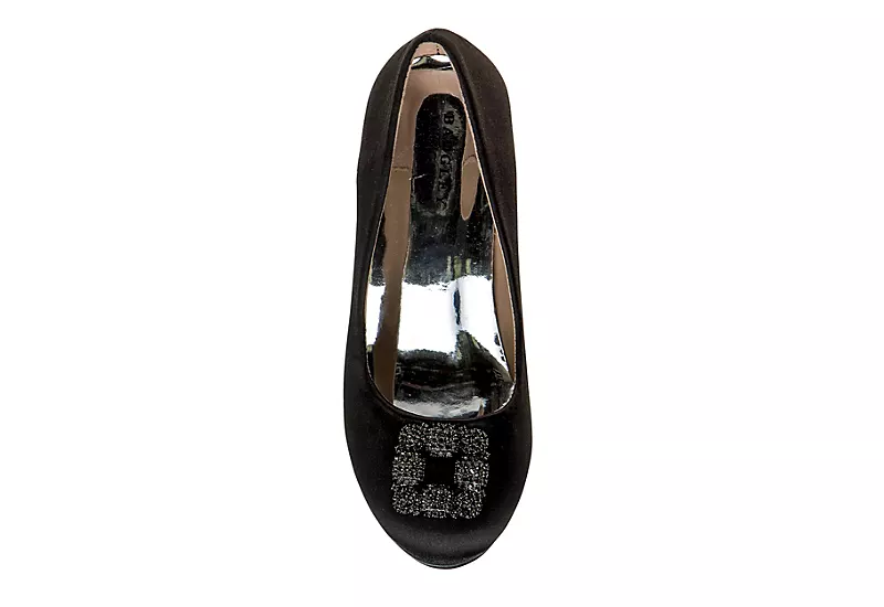 Badgley Mischka Girls O-bm89861nblk Dress Pump - Black 6 Badgley Mischka Girls O-bm89861nblk Dress Pump - Black - Image 6