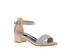 Badgley Mischka Girls O-bm80285ssilv Dress Sandal - Silver