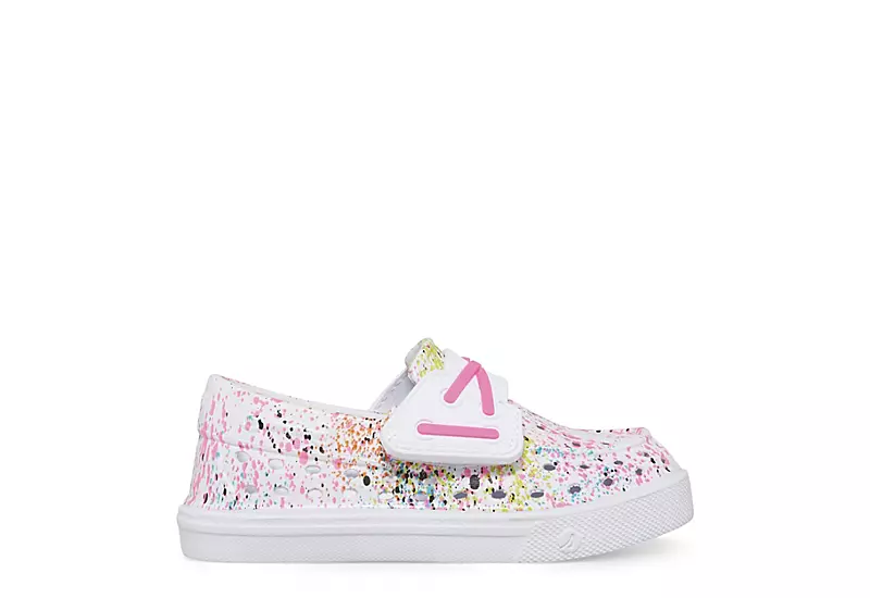 Sperry Girls Infant Bahama Float Boat Slip On Sneaker - White 2 Sperry Girls Infant Bahama Float Boat Slip On Sneaker - White - Image 2