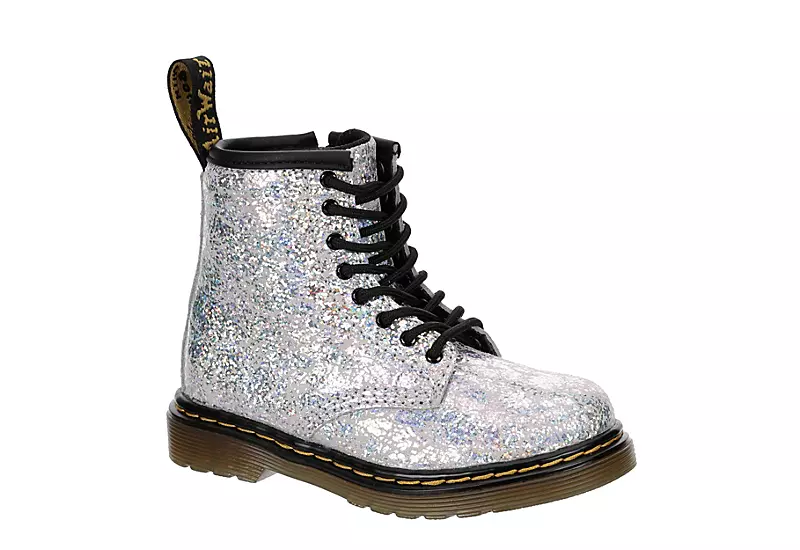 Dr. Martens Dr.martens Girls Infant 1460 Combat Boot - Grey 1 Dr. Martens Dr.martens Girls Infant 1460 Combat Boot - Grey