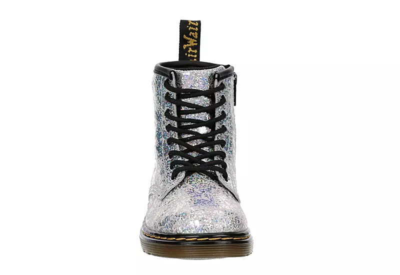 Dr. Martens Dr.martens Girls Infant 1460 Combat Boot - Grey 3 Dr. Martens Dr.martens Girls Infant 1460 Combat Boot - Grey - Image 3