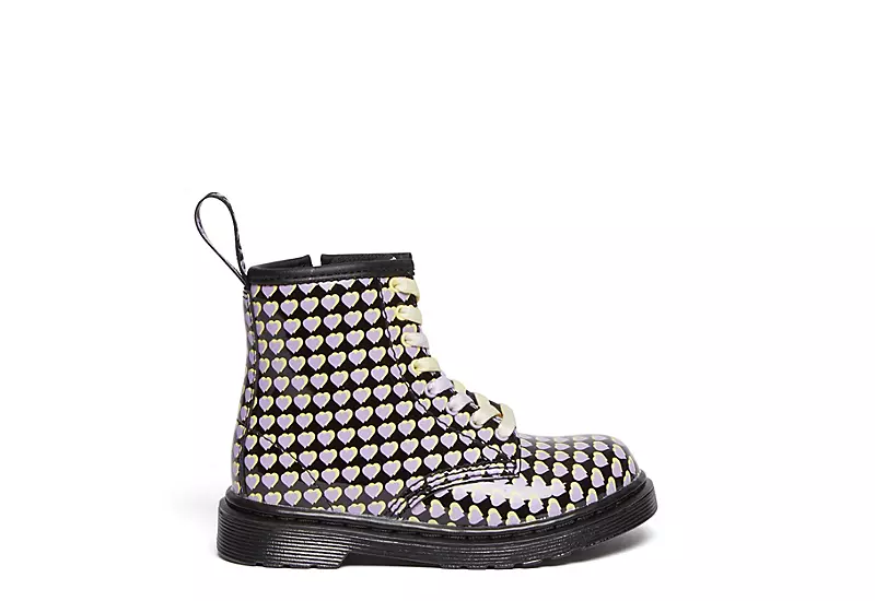 Dr. Martens Dr.martens Girls Infant 1460 Combat Boot - Black 2 Dr. Martens Dr.martens Girls Infant 1460 Combat Boot - Black - Image 2