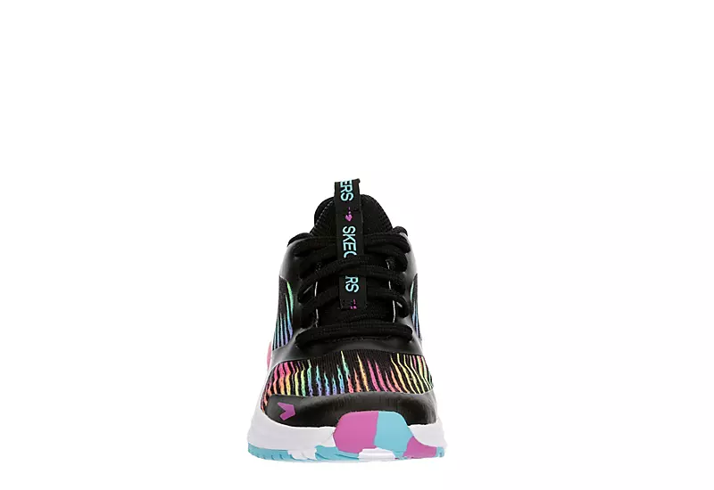 Skechers Girls Elite Sport Tempo Pro Sneaker - Black 3 Skechers Girls Elite Sport Tempo Pro Sneaker - Black - Image 3