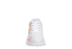Skechers Girls Uno Lite Sneaker - White -Women Shoes Store US 01 702811 02