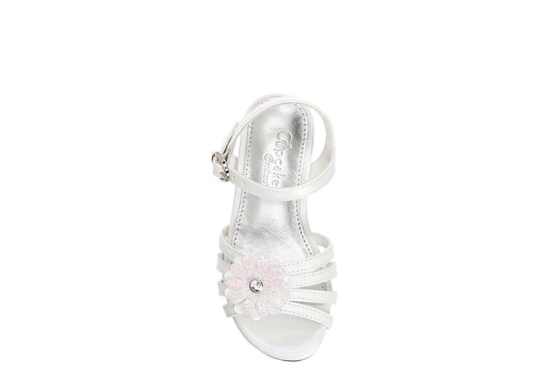 Cupcake Couture Girls Infant Lil Blossom Sandal - White 6 Cupcake Couture Girls Infant Lil Blossom Sandal - White - Image 6