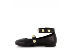 Marc Fisher Girls Tashi Buckle Dress Flat - Black -Women Shoes Store US 01 702956 03