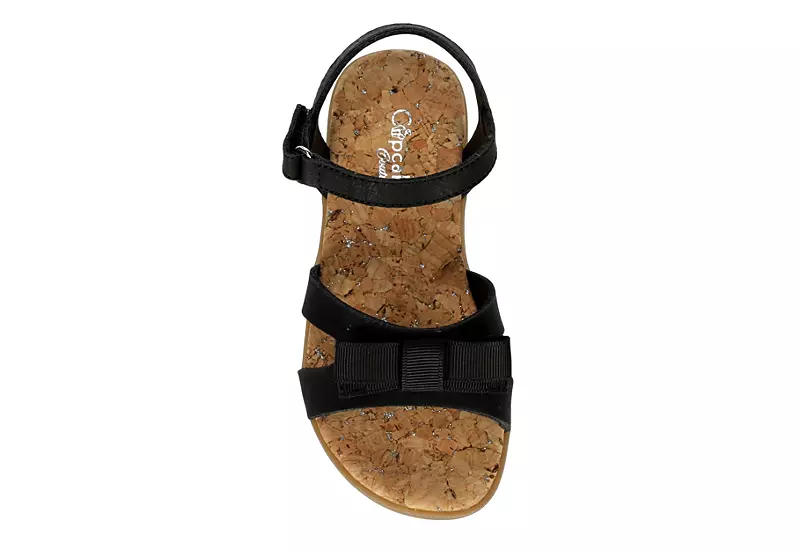 Cupcake Couture Girls Infant Lil Bow Sandal - Black 6 Cupcake Couture Girls Infant Lil Bow Sandal - Black - Image 6