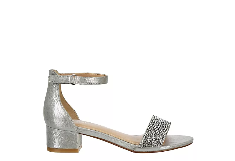 Sophie17 Girls Infant Lil Krystal Dress Sandal - Silver 2 Sophie17 Girls Infant Lil Krystal Dress Sandal - Silver - Image 2
