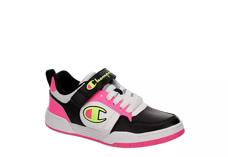 Champion Girls Arena Power Low Sneaker - Bright Pink 1 Champion Girls Arena Power Low Sneaker - Bright Pink