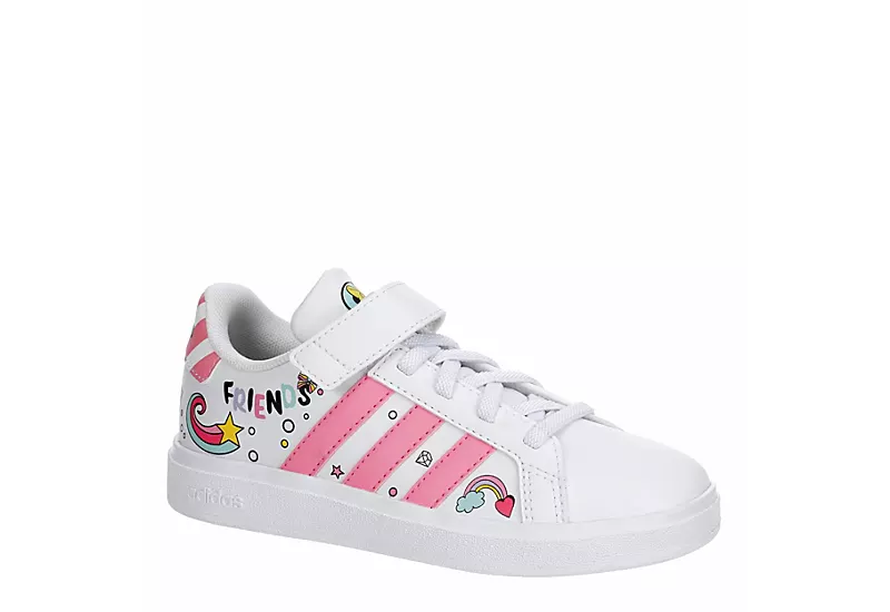 Adidas Girls Grand Court 2.0 Sneaker - White 1 Adidas Girls Grand Court 2.0 Sneaker - White