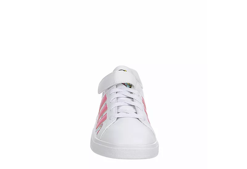 Adidas Girls Grand Court 2.0 Sneaker - White 3 Adidas Girls Grand Court 2.0 Sneaker - White - Image 3