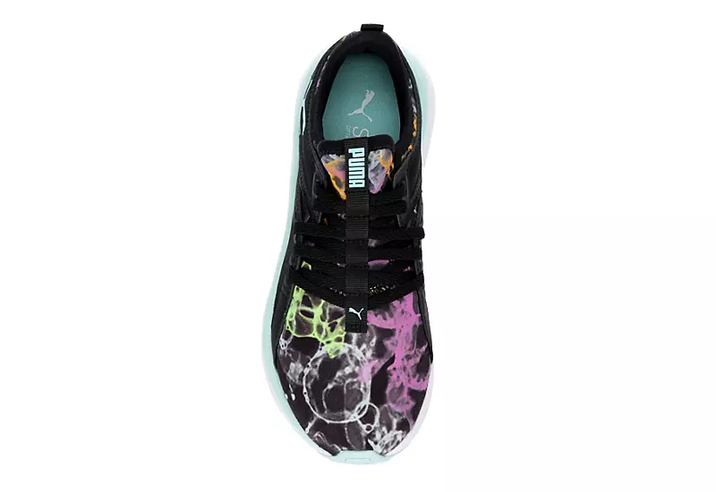 Puma Girls Softride Sophia Sneaker - Black 6 Puma Girls Softride Sophia Sneaker - Black - Image 6