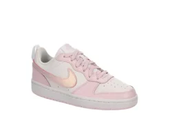 Nike Girls Court Borough 2 Low Top Sneaker - White