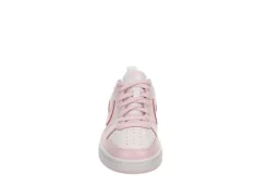 Nike Girls Court Borough 2 Low Top Sneaker - White -Women Shoes Store US 01 807984 02