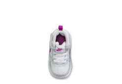 Nike Girls Infant Court Borough 2 Mid Top Sneaker - Platinum -Women Shoes Store US 01 808080 04