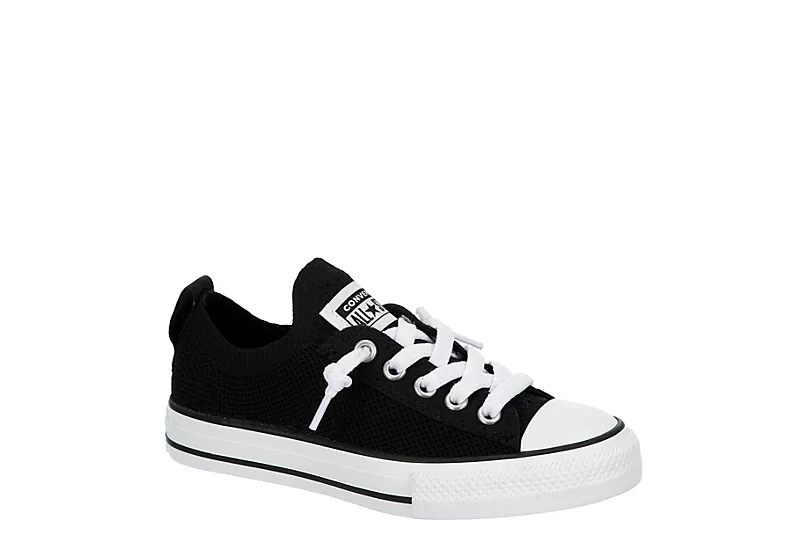 Converse Girls Chuck Taylor All Star Kids Knit Shoreline Sneaker - Black 1 Converse Girls Chuck Taylor All Star Kids Knit Shoreline Sneaker - Black