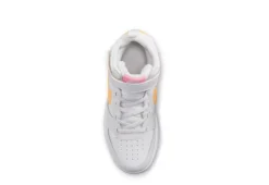 Nike Girls Court Borough 2 Mid Top Sneaker - White 11 Nike Girls Court Borough 2 Mid Top Sneaker - White -Women Shoes Store US 01 808289 04