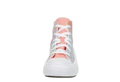 Converse Girls Chuck Taylor All Star Move High Top Sneaker - Pink -Women Shoes Store US 01 808316 02