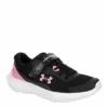 Under Armour Girls Surge 3 Sneaker - Black