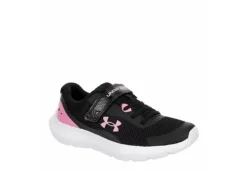 Under Armour Girls Surge 3 Sneaker - Black